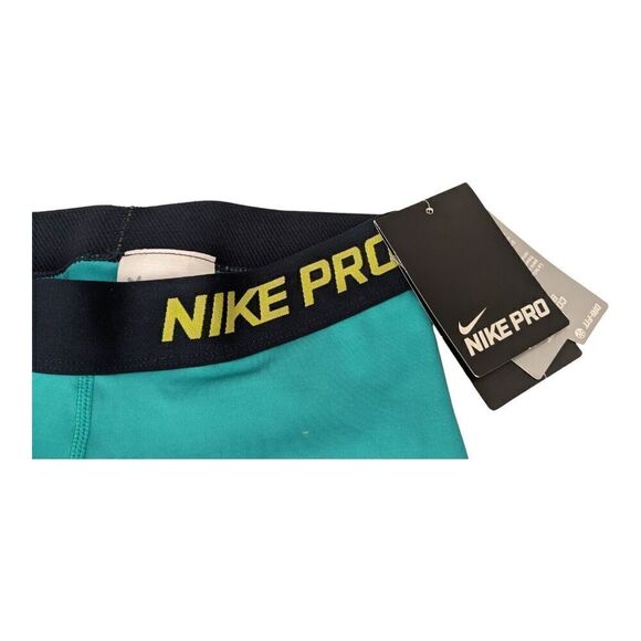 Nike Pro Womens XS Dri Fit Training Blue Compression Capri Leggings 589366 - Picture 2 of 7